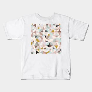 Modern Geometry in Pastels Kids T-Shirt